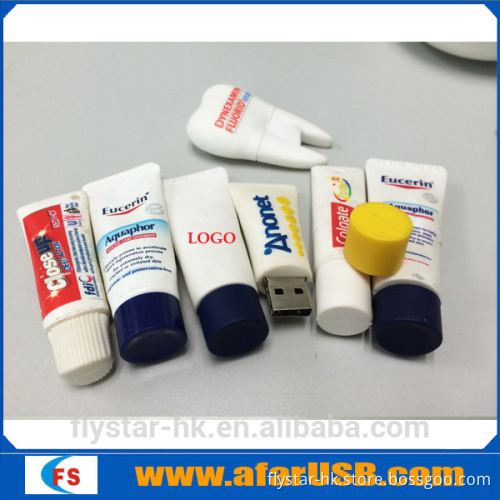 Festival greetings toothpast usb flash drive,tooth shape usb pen drive 8gb,custom usb memory gifts
